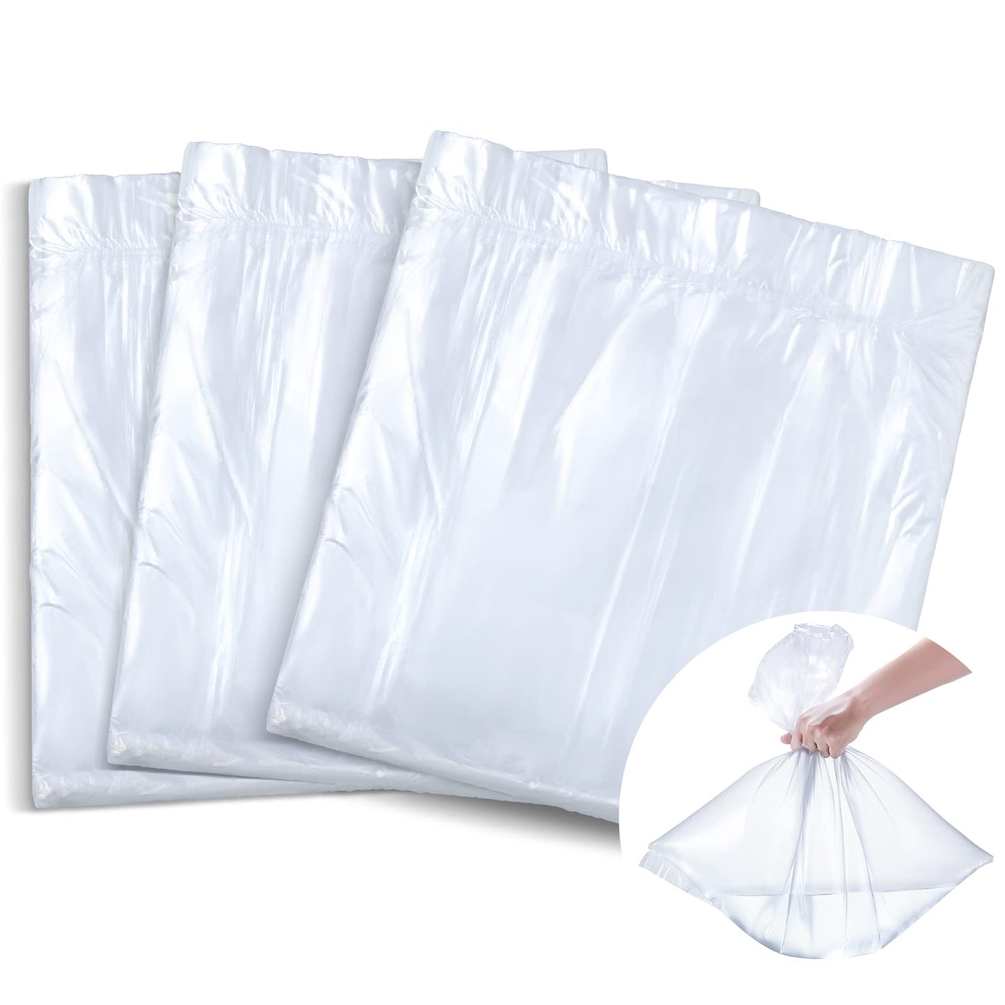 100 Pcs Disposable Foot Tub Liner Portable Bath Basin Bags Plastic Pedicure Spa Bags Thin Large Foot Bath Liners Disposable Pedicure Liners for Foot Pedicure Spa Hotel Home Use, 25 x 23 Inches