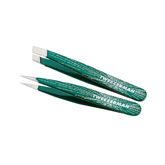 Tweezerman - Emerald Shimmer Micro Mini Brow Set - #4225R