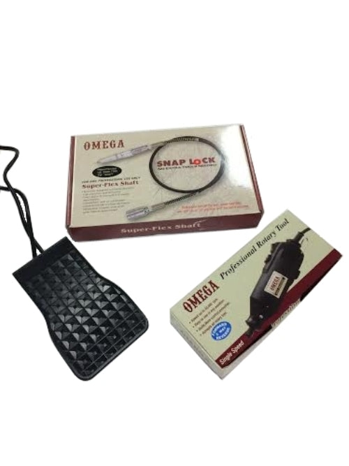 Omega 2-Way w/ Super Flex Shaft Drill Set (3/32 Shank) - Complete set