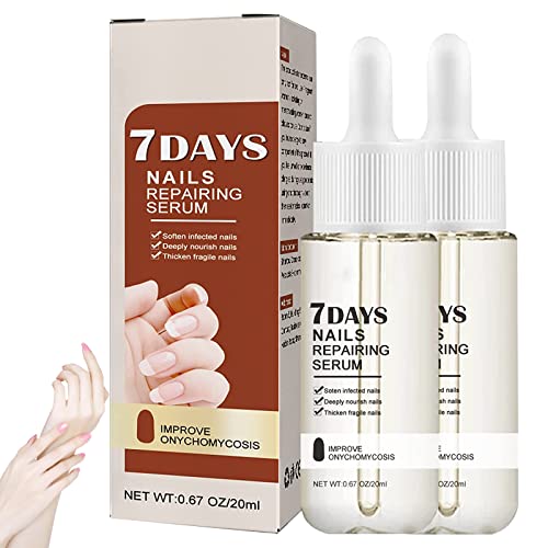 7 Days Nail Growth And Strengthening Serum, Nail Growth And Strength Serum, Nail Serum Repair Essence, Nail Cuticle Oil Strengthener, Stronger Nails In 1 Week Nail Strengthening Treatment (2PCS)