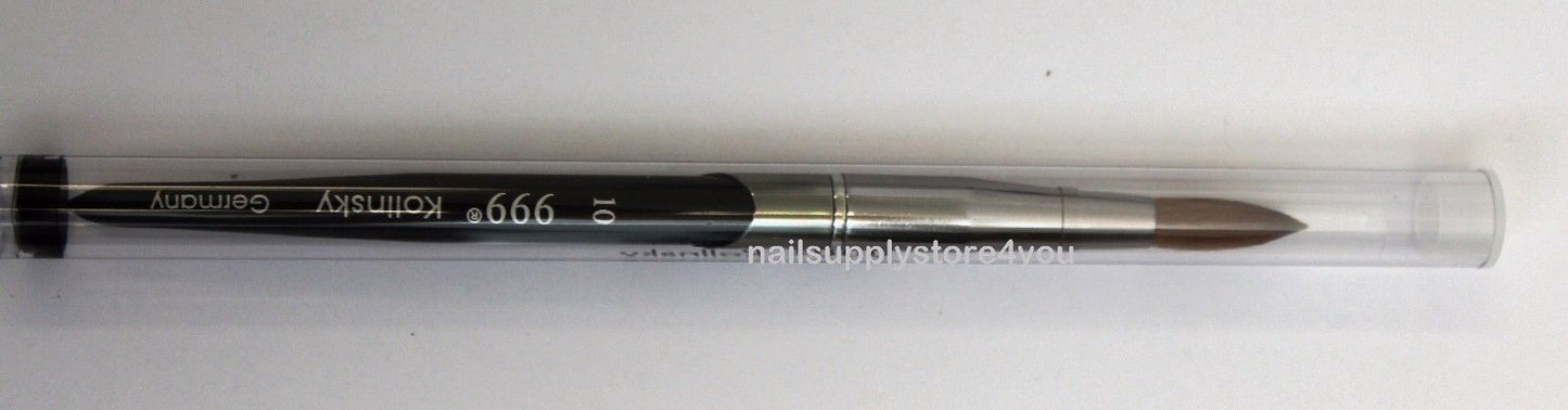 999 Titanium Handle Kolinsky Acrylic Nail Brush For Manicure powder - ROUND