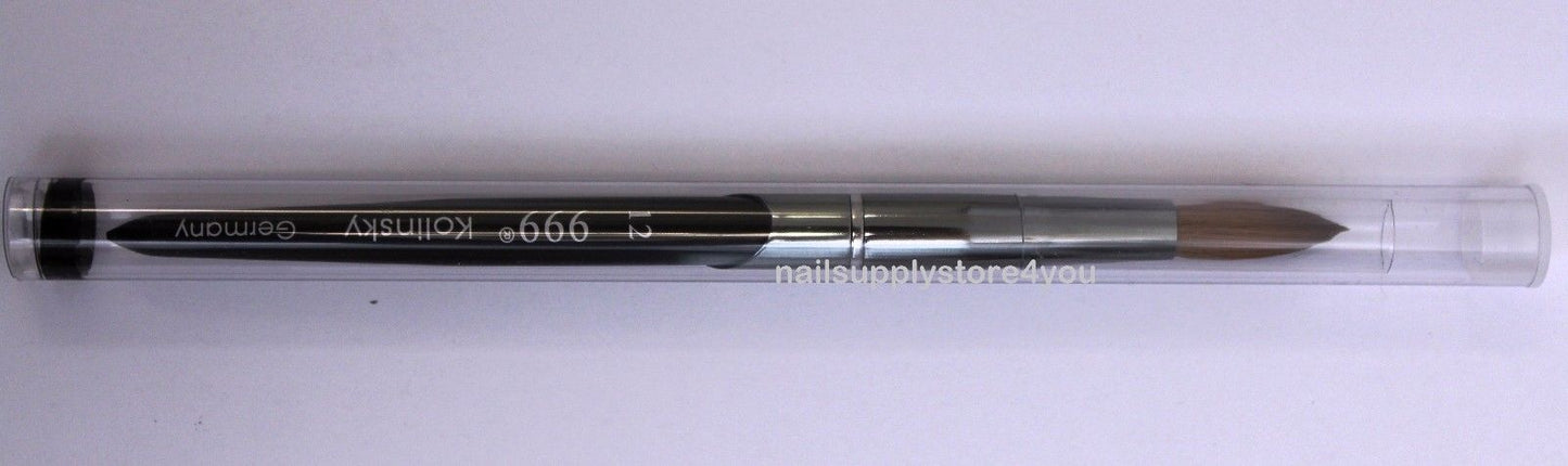 999 Titanium Handle Kolinsky Acrylic Nail Brush For Manicure powder - ROUND