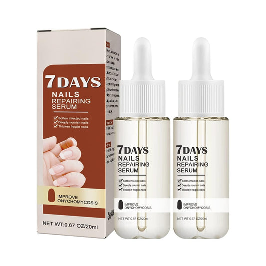 2023 Newest GFOUK 7 Days Nail Growth and Strengthening Serum, Nail Growth and Strength Serum, 20ml Nail Growth & Strengthening Oil Serum, Stronger Nails in 1 Week Nail Strengthening Treatment (2 Pcs)