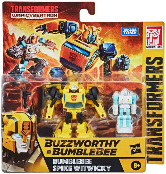 Transformers - War for Cybertron Trilogy - Buzzworthy BumbleBee - BumbleBee & Spike Witwicky (F0926) LOW STOCK