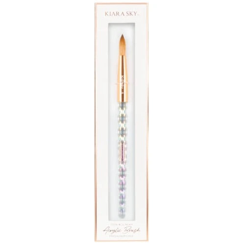 WHITE KIARA SKY 100% Kolinsky Acrylic Brush *Crimped Option Available*